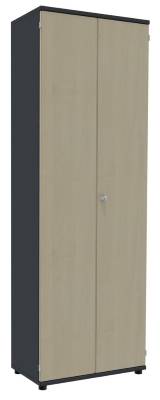 Aktenschrank TEN 6 Ordnerhöhen, 80 cm breit onyxgrau/Ahorn