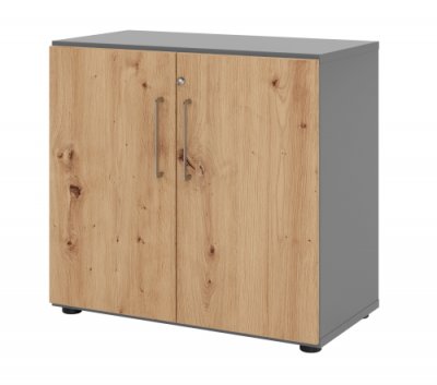 Schrank VH9 2 OH 80 breit Grafit-Asteiche