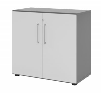 Schrank VH9 2 OH 80 breit Grafit-Lichtgrau