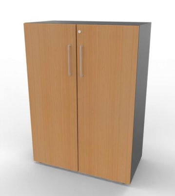Schrank VH9 3 OH 80 breit Grafit-Buche