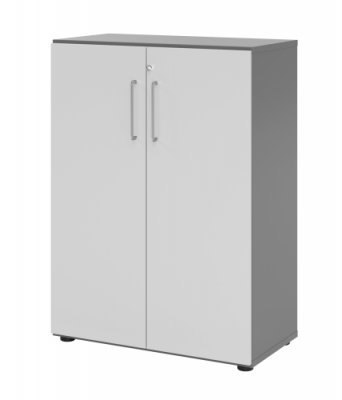 Schrank VH9 3 OH 80 breit Grafit-Lichtgrau