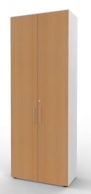 Büroschrank VH9 6 OH 80 cm Weiss-Buche