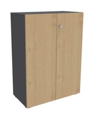 Aktenschrank Master 3 Ordnerhöhen Graphit/Ahorn