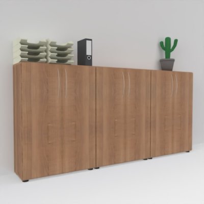 Büro Schrankwand Basis K5 Nussbaum