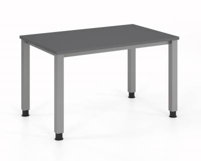 Schreibtisch Quedlinburg 120x80 cm Grafit-Silber