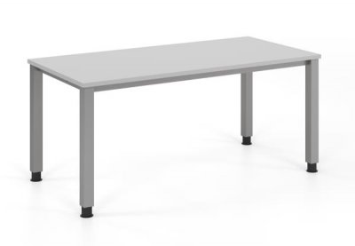 Schreibtisch mit Vierfußgestell 160x80 cm Lichtgrau
