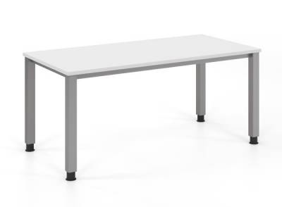 Schreibtisch mit Vierfußgestell 160x80 cm Weiss