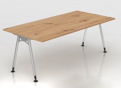 Schreibtisch Aalen 200 cm Asteiche