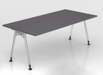 Schreibtisch Aalen 200x100cm Grafit