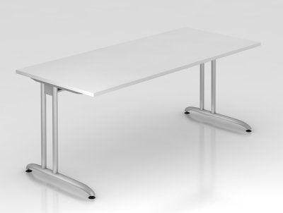 Schreibtisch Berlin 180 cm Weiss