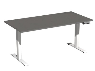Schreibtisch GE16 160x80cm Onyxgrau-Weiß
