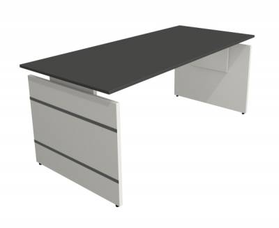 Schreibtisch Form4 Wangengestell 180 x 80 cm Anthrazit