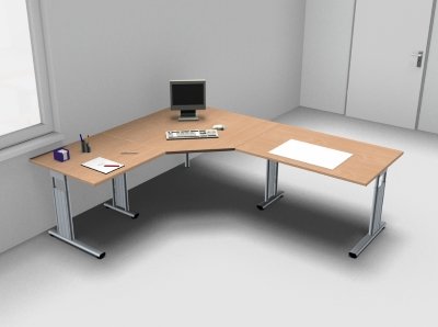 Schreibtisch Kombination GT3 Buche