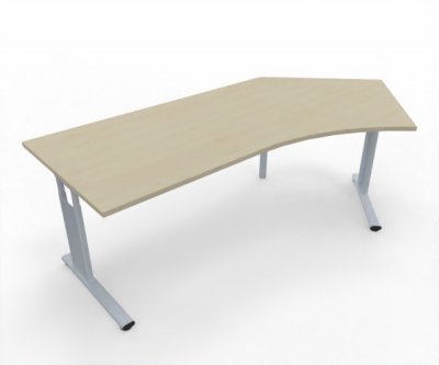 Schreibtisch Mega 135° rechte Seite