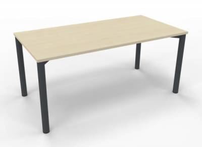 Schreibtisch 160 cm Gestell anthrazit Ahorn