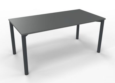 Schreibtisch 160 cm Gestell anthrazit Onyxgrau