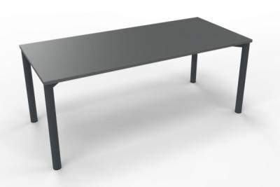 Schreibtisch 180 x 80 cm Gestell anthrazit Onyxgrau