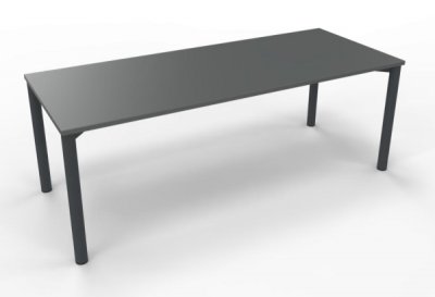 Schreibtisch 200x80 cm Gestell anthrazit Onyxgrau