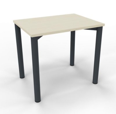 Schreibtisch Mega 80 cm Gestell anthrazit Ahorn