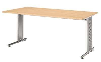 Schreibtisch Nürnberg 160 cm Buche mit Seitenblenden