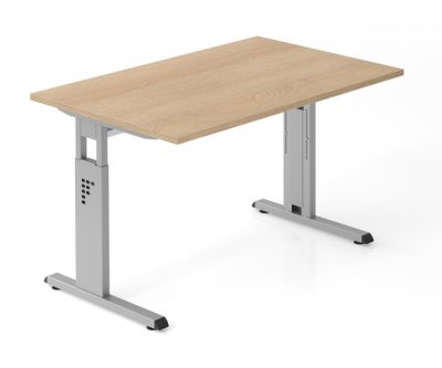 Schreibtisch Offenbach 120 cm Silber Eiche