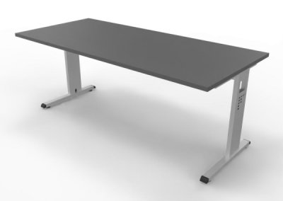 Schreibtisch Offenbach 180 cm Silber Grafit