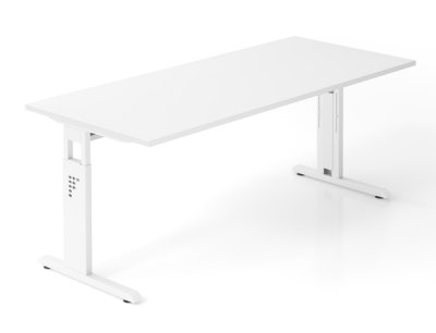 Schreibtisch Offenbach 180 cm Weiss Weiss