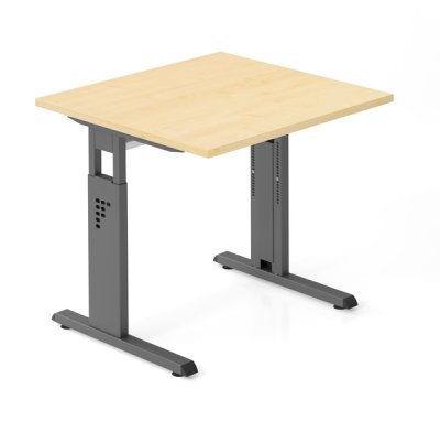 Schreibtisch Offenbach 80 cm Grafit Ahorn