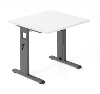 Schreibtisch Offenbach 80 cm Grafit Weiss
