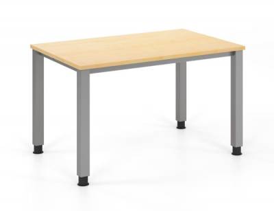 Schreibtisch 120x80 cm mit Vierfußgestell Dekor Ahorn