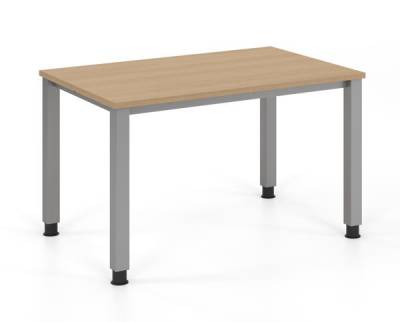 Schreibtisch 120x80 cm mit Vierfußgestell Dekor Eiche