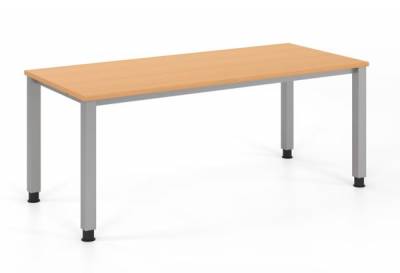Schreibtisch 180x80 cm Vierfußgestell Buche