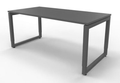 Schreibtisch Riesa 160x80 cm Gestell Grafit Dekor Grafit