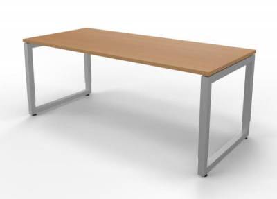 Schreibtisch Riesa 180x80 cm Gestell Silber