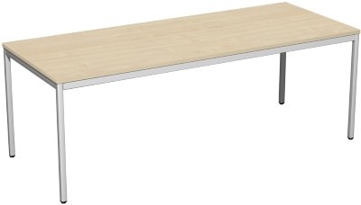 Schreibtisch SIX 200x80cm Ahorn