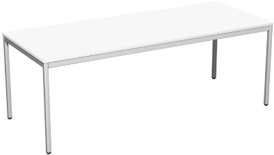 Schreibtisch SIX 200x80cm Weiss