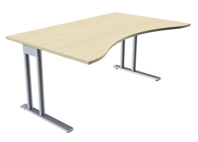 Schreibtisch TEN Ergo 160 cm Ahorn