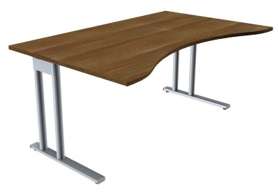 Schreibtisch TEN Ergo 160 cm Nussbaum