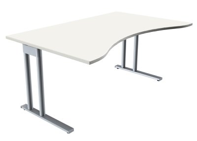 Schreibtisch TEN Ergo 160 cm Weiss