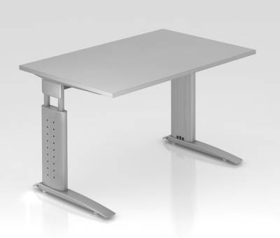Schreibtisch Unna 120 cm Silber Lichtgrau