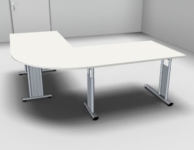 Schreibtischkombination GS15 Weiss