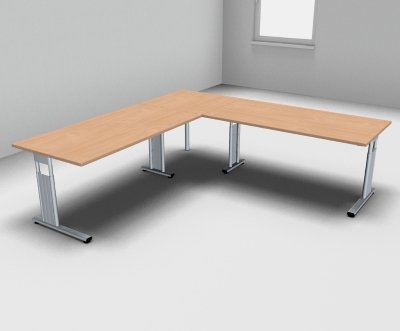 Schreibtischkombination GS9 240x240 cm Buche
