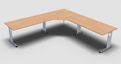 Schreibtischkombination GT6 Buche