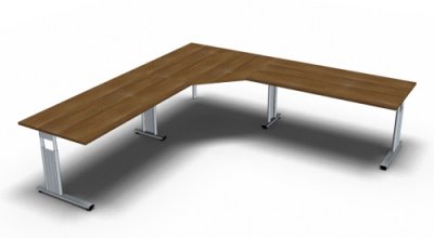Schreibtischkombination GT6 Nussbau