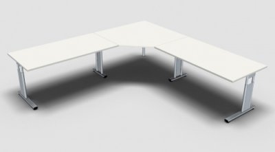 Schreibtischkombination GT6 Weiss