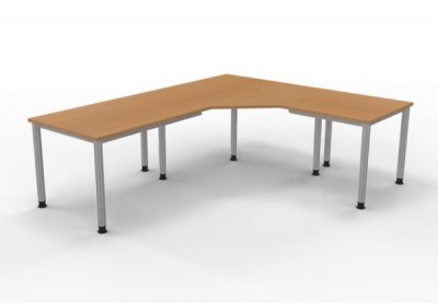 Schreibtischkombination HE2 240x200 cm Buche