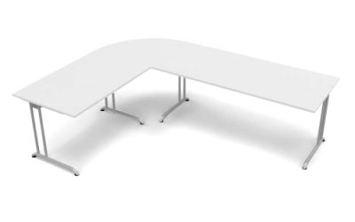 Schreibtischkombination SB2 260x200 cm Weiss