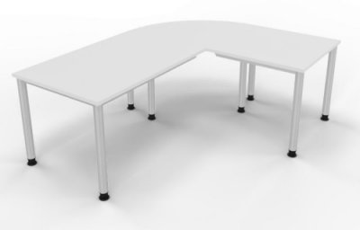 Schreibtischkombination SH2 200x160 cm Weiss