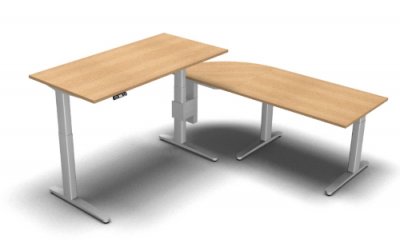Winkelschreibtisch XBM3 Eiche
