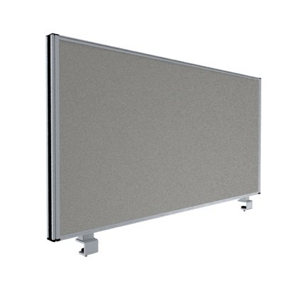 Schreibtischtrennwand pro Akustik 60 cm hoch grau